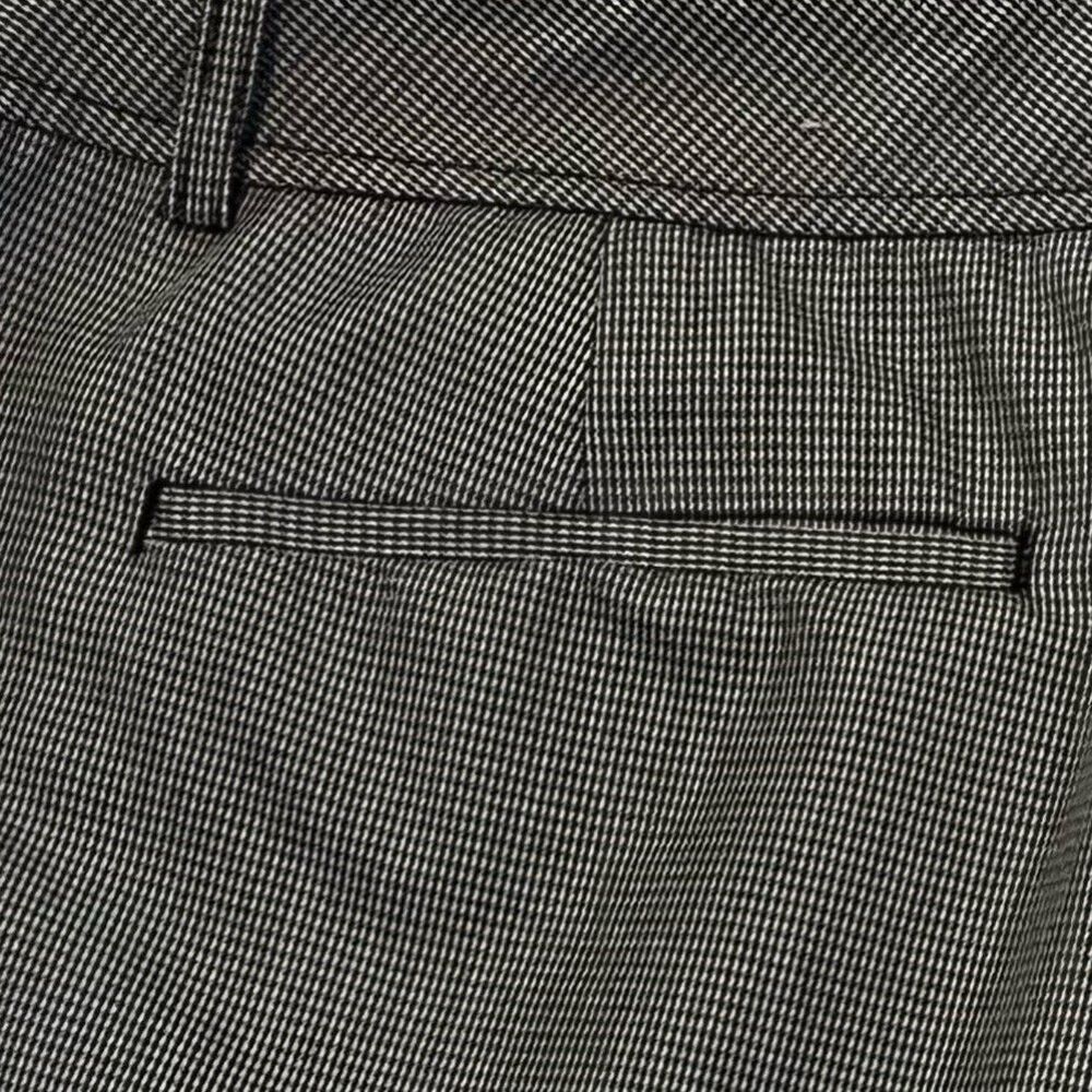 Rafaella Women's Cropped Pants Classic Black White Houndstooth Slimming Panel 16 - Picture 4 of 9